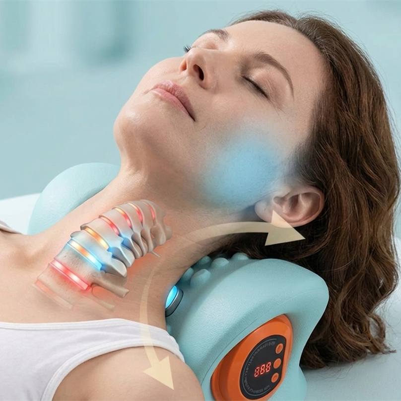 QuestProps Heated EMS Neck and Shoulder Massage Pillow QuestProps
