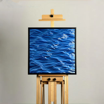 The Eternal Tide | Hand-Carved 3D Ocean Relief Wall Art