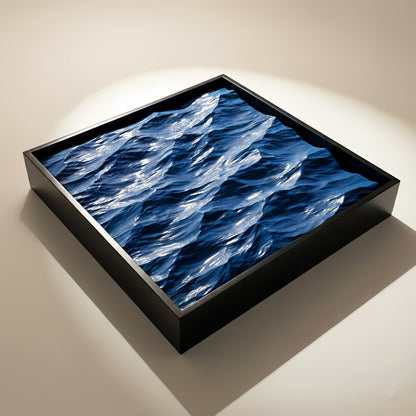 The Eternal Tide | Hand-Carved 3D Ocean Relief Wall Art