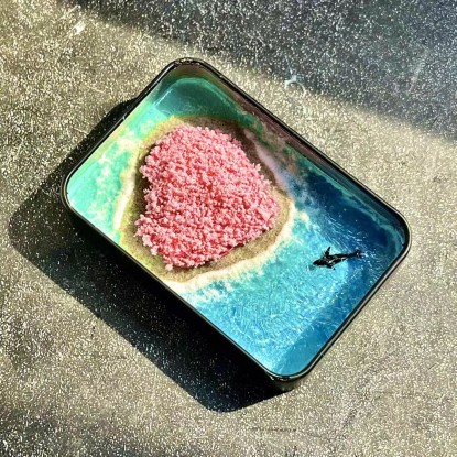 Handmade Resin Shallow Bay Miniature 8×3cm 